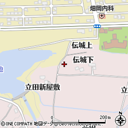 宮城県仙台市泉区実沢伝城下周辺の地図