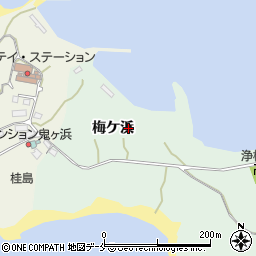 宮城県塩竈市浦戸石浜梅ケ浜周辺の地図