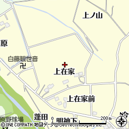 宮城県仙台市泉区小角上在家周辺の地図