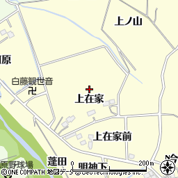 宮城県仙台市泉区小角（上在家）周辺の地図
