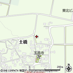 山形県東村山郡中山町土橋82周辺の地図