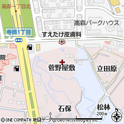 宮城県仙台市泉区実沢（菅野屋敷）周辺の地図