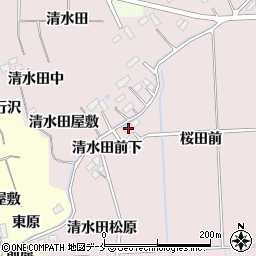 宮城県仙台市泉区実沢清水田前下2周辺の地図