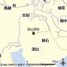 宮城県東松島市宮戸深山周辺の地図