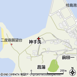 宮城県塩竈市浦戸桂島神手洗41周辺の地図