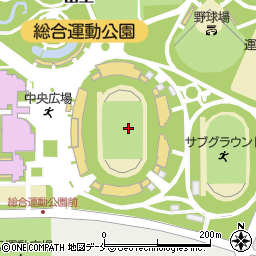 ＮＤソフトスタジアム山形周辺の地図