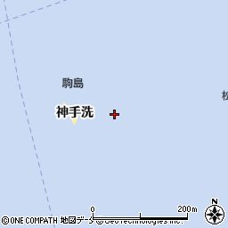 駒島周辺の地図