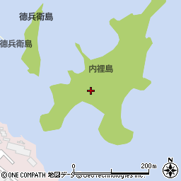内裡島周辺の地図