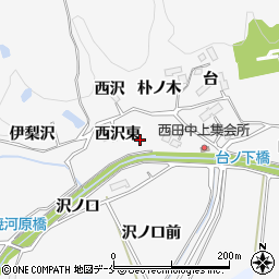宮城県仙台市泉区西田中西沢東周辺の地図