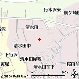 宮城県仙台市泉区実沢清水田中78周辺の地図