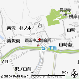 宮城県仙台市泉区西田中台周辺の地図
