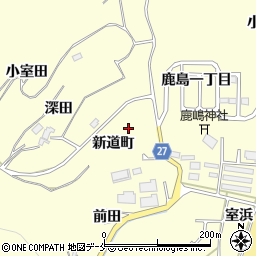 宮城県東松島市宮戸新道町周辺の地図