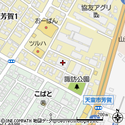 山形県天童市東芳賀2丁目3-15周辺の地図