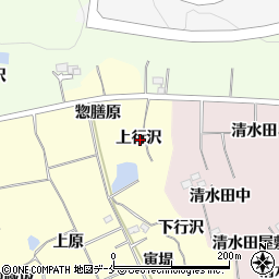 宮城県仙台市泉区小角上行沢周辺の地図