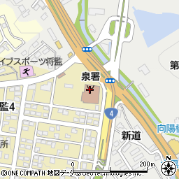 仙台市消防局泉消防署周辺の地図