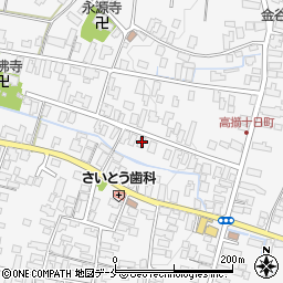 山形県天童市高擶197周辺の地図