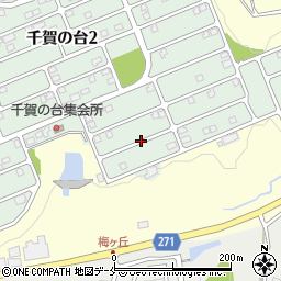 宮城県塩竈市千賀の台1丁目周辺の地図