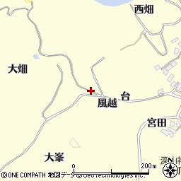 宮城県東松島市宮戸風越周辺の地図