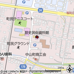 中山町立歴史民俗資料館周辺の地図