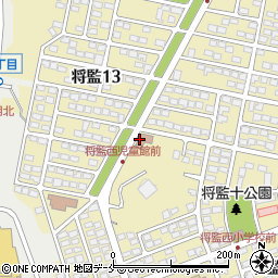 仙台市　将監西児童館周辺の地図