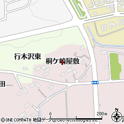 宮城県仙台市泉区実沢（桐ケ崎屋敷）周辺の地図