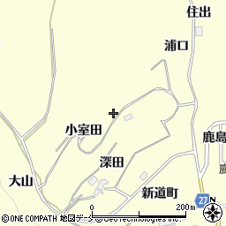 宮城県東松島市宮戸小室田周辺の地図
