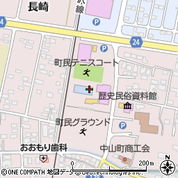 中山町民プール周辺の地図