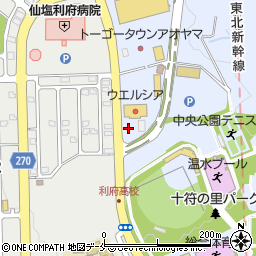 ファミリーマート利府青山店周辺の地図