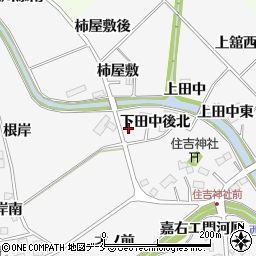 宮城県仙台市泉区西田中下田中後南周辺の地図