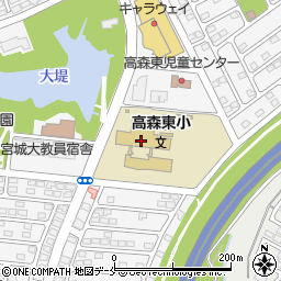 仙台市立高森東小学校周辺の地図