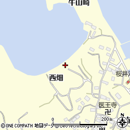 宮城県東松島市宮戸西畑周辺の地図