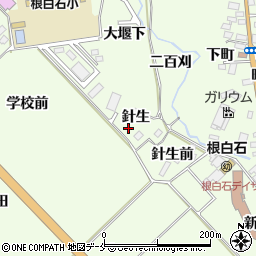 宮城県仙台市泉区根白石針生周辺の地図