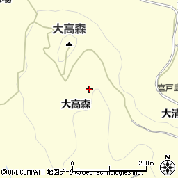 宮城県東松島市宮戸（大高森）周辺の地図