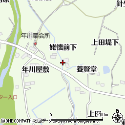 宮城県仙台市泉区根白石姥懐前下周辺の地図