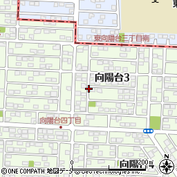 宮城県仙台市泉区向陽台3丁目周辺の地図