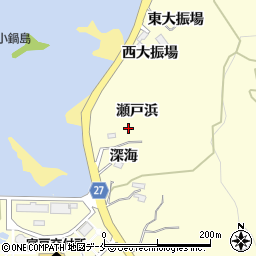 宮城県東松島市宮戸瀬戸浜周辺の地図