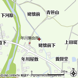 宮城県仙台市泉区根白石年川屋敷周辺の地図