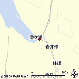 宮城県東松島市宮戸潜ケ浦周辺の地図