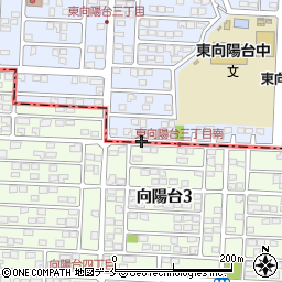 向陽台三丁目周辺の地図