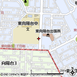 東向陽台公民館前周辺の地図