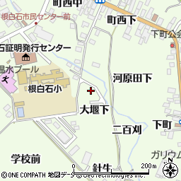 宮城県仙台市泉区根白石（大堰下）周辺の地図