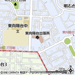 富谷市東向陽台出張所周辺の地図