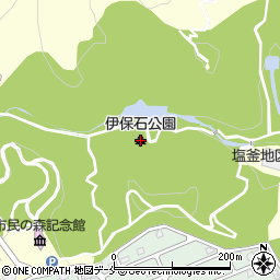 伊保石公園周辺の地図