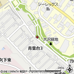 大沢緑地トイレ周辺の地図