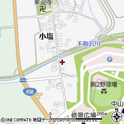 山形県東村山郡中山町小塩75周辺の地図