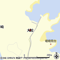 宮城県東松島市宮戸大鮫周辺の地図