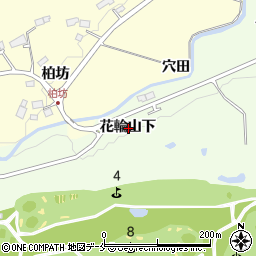 宮城県仙台市泉区根白石花輪山下周辺の地図
