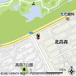 カメイ株式会社カーライフ事業部　北高森ＳＳ周辺の地図