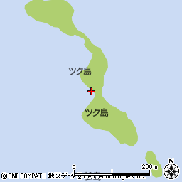 ツク島周辺の地図