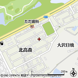 宮城県仙台市泉区北高森周辺の地図